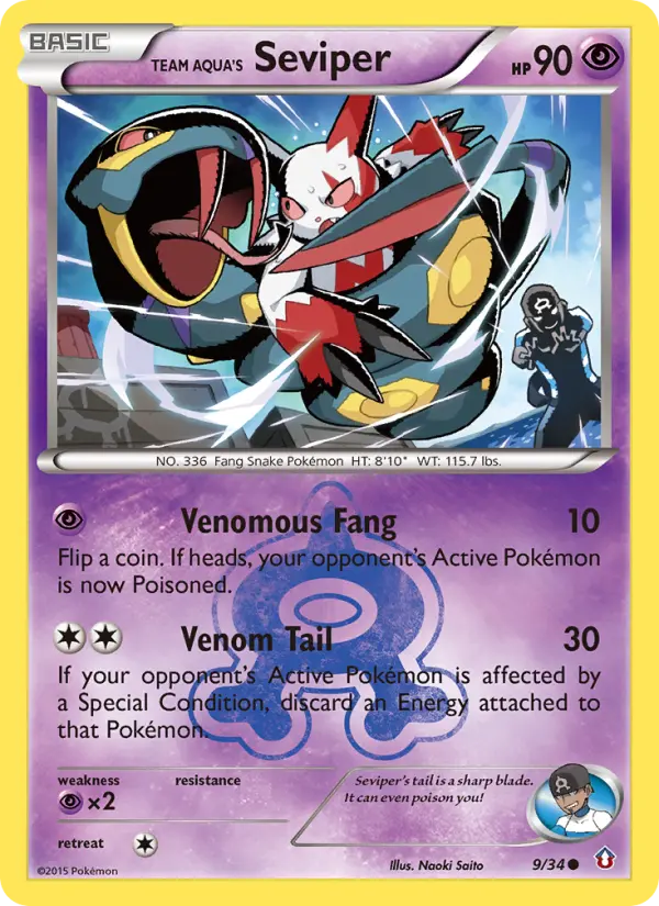 Team Aqua's Seviper, Double Crisis 9