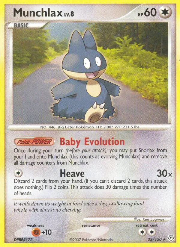 Munchlax, Diamond & Pearl 33