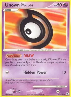 Unown D, Diamond & Pearl 68