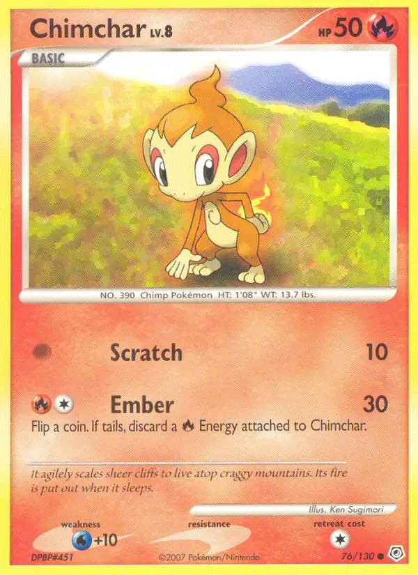Chimchar, Diamond & Pearl 76