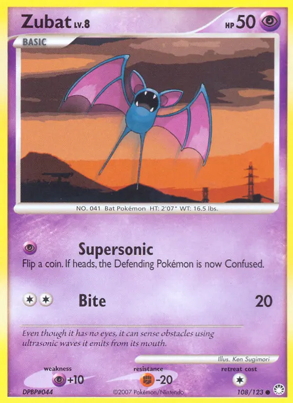 Zubat, Mysterious Treasures 108