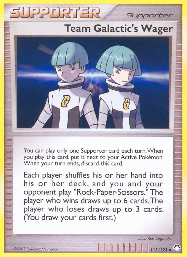 Team Galactic's Wager, Mysterious Treasures 115