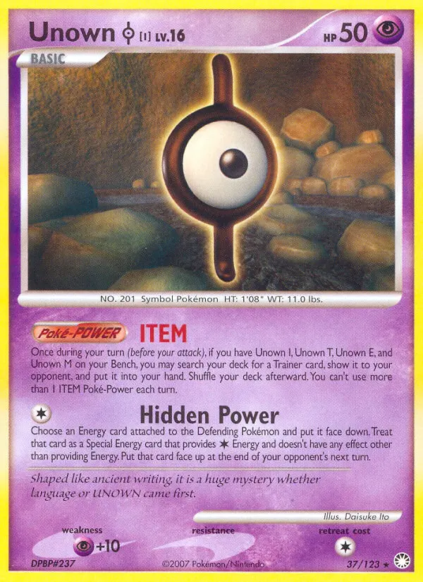 Unown I, Mysterious Treasures 37