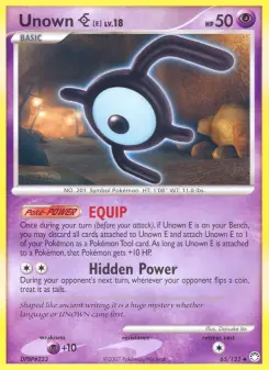 Unown E, Mysterious Treasures 65