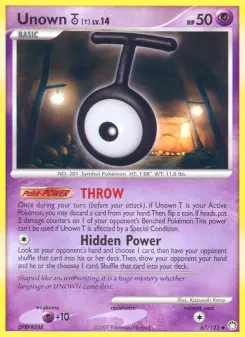 Unown T, Mysterious Treasures 67