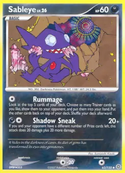 Sableye, Secret Wonders 63