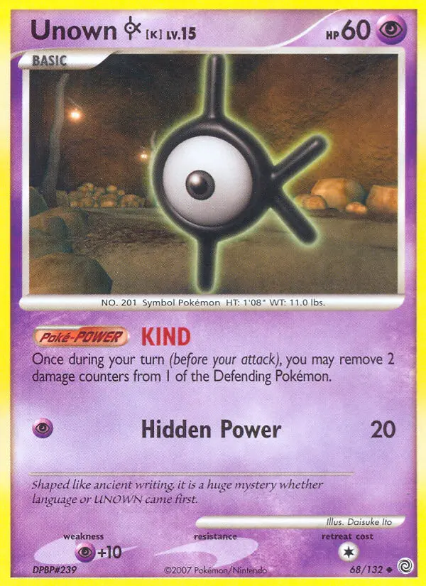 Unown K, Secret Wonders 68