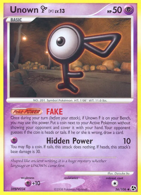 Unown F, Great Encounters 56