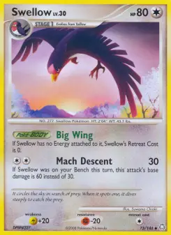 Swellow, Legends Awakened 73