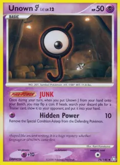 Unown J, Legends Awakened 76