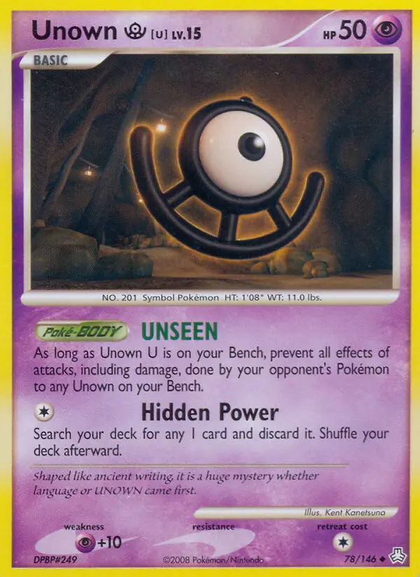 Unown U, Legends Awakened 78