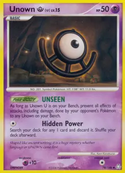 Unown U, Legends Awakened 78