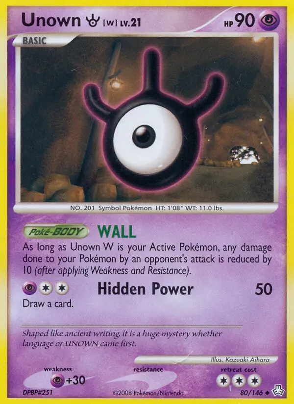 Unown W, Legends Awakened 80
