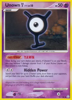 Unown Y, Legends Awakened 81