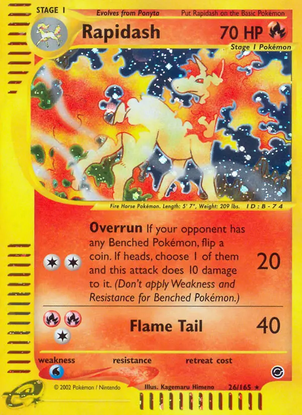 Rapidash, Expedition Base Set 26