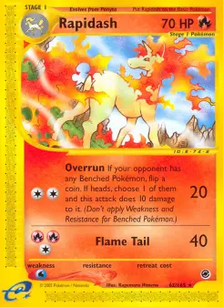 Rapidash, Expedition Base Set 62