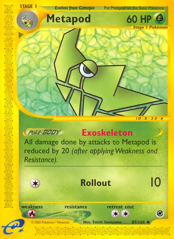 Metapod, Expedition Base Set 87