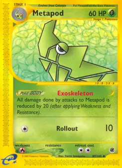 Metapod, Expedition Base Set 87