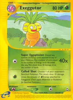 Exeggutor, Aquapolis 12