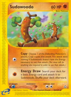 Sudowoodo, Aquapolis 36