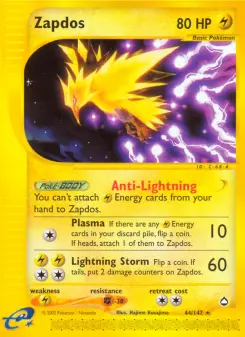 Zapdos, Aquapolis 44