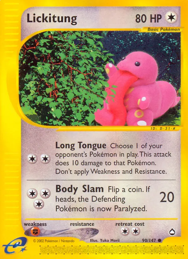 Lickitung, Aquapolis 90