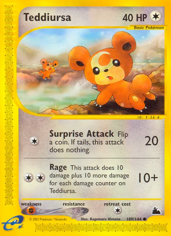 Teddiursa, Skyridge 109