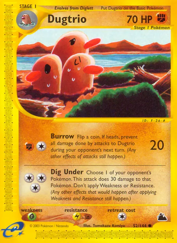 Dugtrio, Skyridge 52