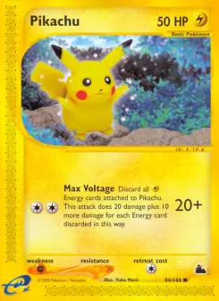 Pikachu, Skyridge 84