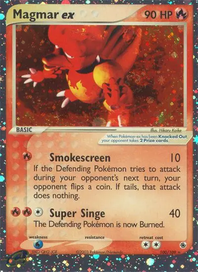 Magmar ex, Ruby & Sapphire 100
