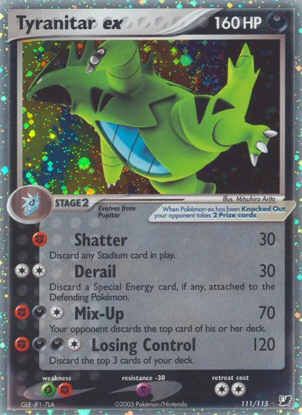 Tyranitar ex, Unseen Forces 111