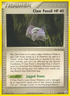 Claw Fossil, Legend Maker 78