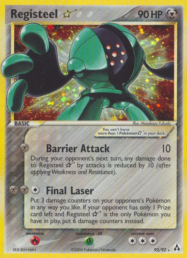 Registeel ☆, Legend Maker 92