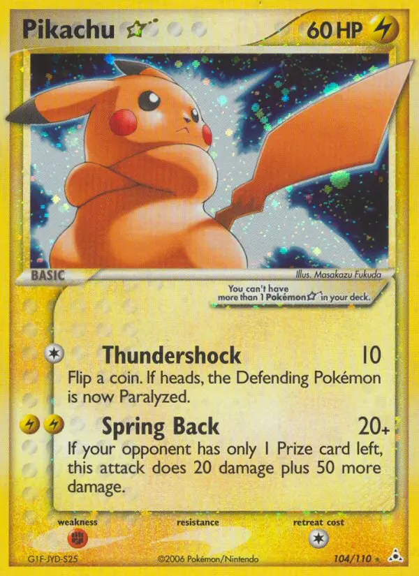 Pikachu Star, Holon Phantoms 104