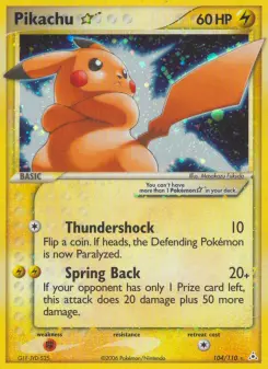 Pikachu Star, Holon Phantoms 104
