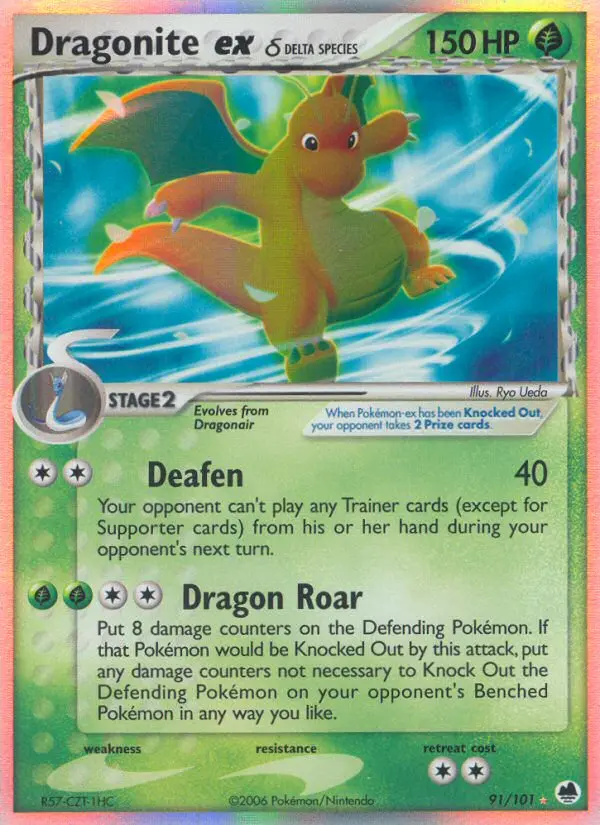Dragonite ex δ, Dragon Frontiers 91