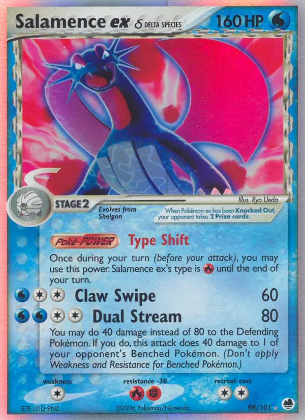Salamence ex δ, Dragon Frontiers 98