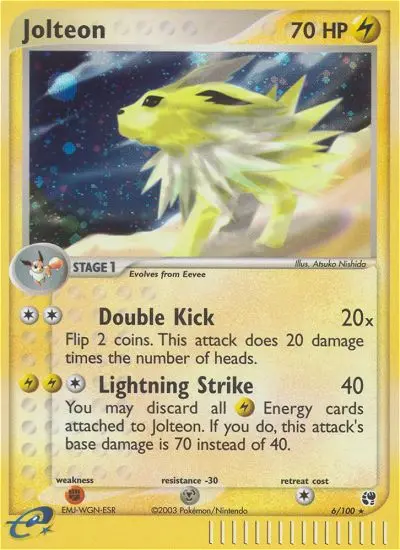 Jolteon, Sandstorm 6