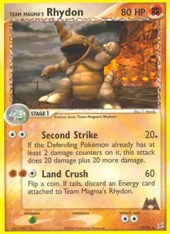 Team Magma's Rhydon, Team Magma vs Team Aqua 22