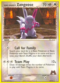 Team Magma's Zangoose, Team Magma vs Team Aqua 23
