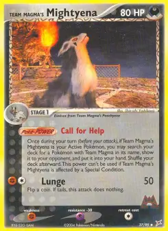 Team Magma's Mightyena, Team Magma vs Team Aqua 37