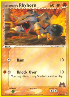 Team Magma's Rhyhorn, Team Magma vs Team Aqua 68