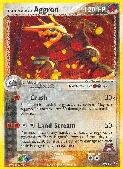Team Magma's Aggron, Team Magma vs Team Aqua 7