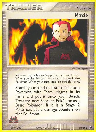 Maxie, Team Magma vs Team Aqua 73