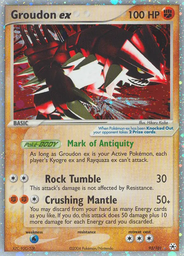 Groudon ex, Hidden Legends 93