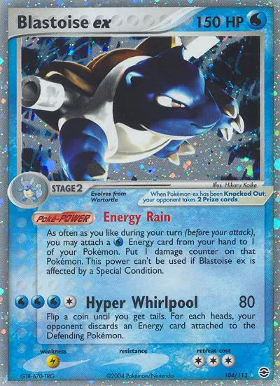 Blastoise ex, FireRed & LeafGreen 104