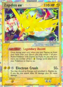 Zapdos ex, FireRed & LeafGreen 116