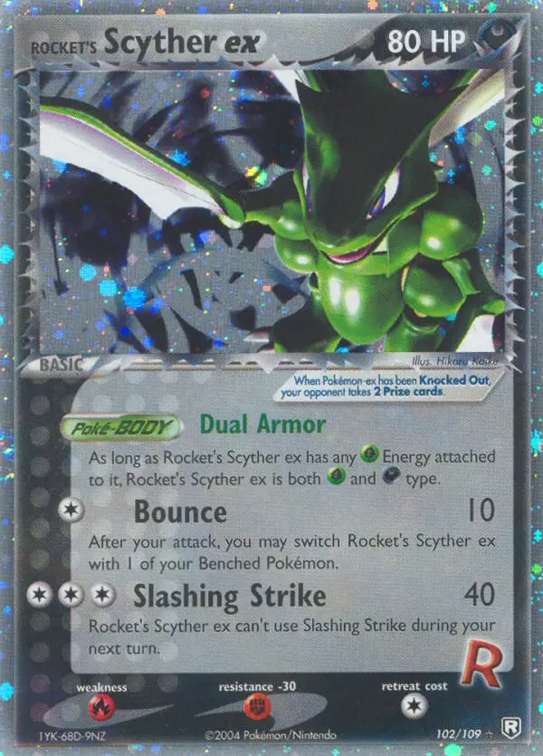 Rocket's Scyther ex, Team Rocket Returns 102
