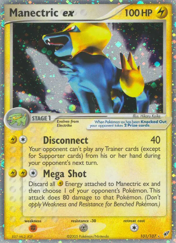 Manectric ex, Deoxys 101