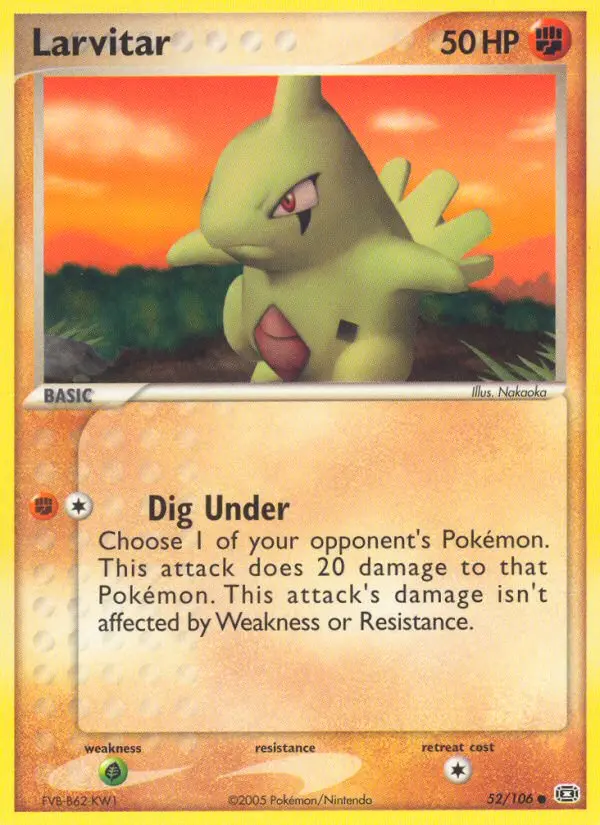 Larvitar, Emerald 52